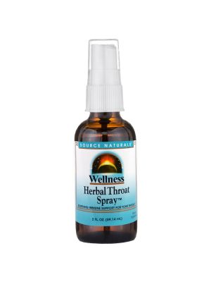 Source Naturals, Wellness, Herbal Throat Spray, 2 fl oz (59.14 ml)