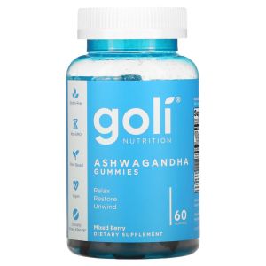Goli Nutrition, Ashwagandha Gummies, Mixed Berry, 60 Gummies