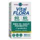 Vital Planet Vital Flora 60 Billion Live Cultures 60 Strains of Probiotics Men 55+ Daily +7 Prebiotic 30 Vegetable Capsules (No Refrigeration Needed)